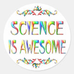 Science is Awesome Round Stickers