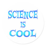 Science is Cool Round Sticker
