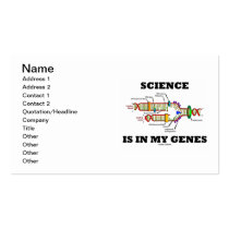 Science Is In My Genes (DNA Replication) business cards