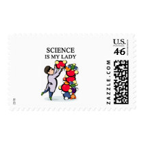 SCIENCE is my lady postage