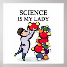 SCIENCE is my lady Poster