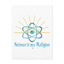 Science is My Religion Postcards