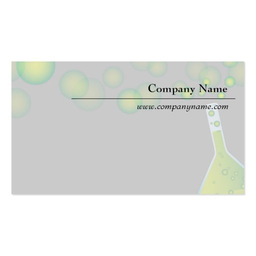 science, lab, chemistry scientists, researcher business cards (back side)