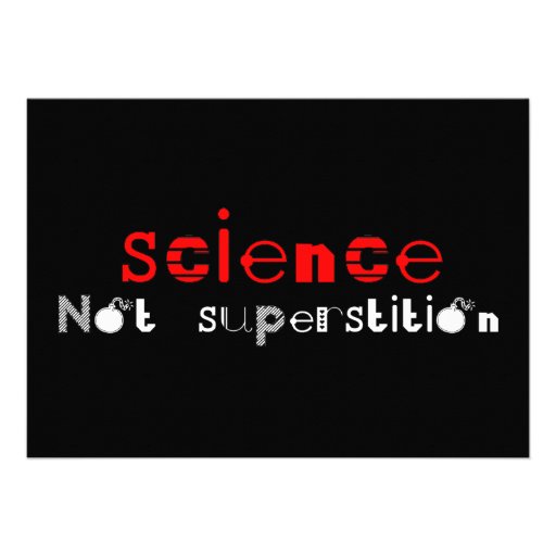 Science Not Superstition Custom Invite
