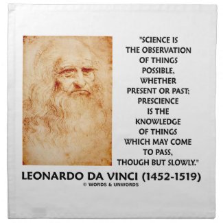 Science Observation Things Possible Prescience May Napkins