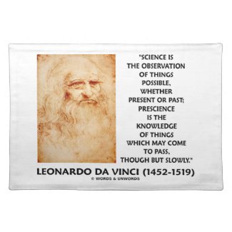 Science Observation Things Possible Prescience May Place Mat