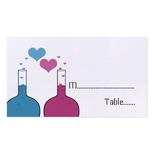 Science of Love Place Cards Business Card Templates