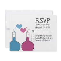 Science of Love Response Card Personalized Invites