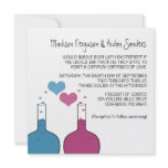 Science of Love Wedding Invite
