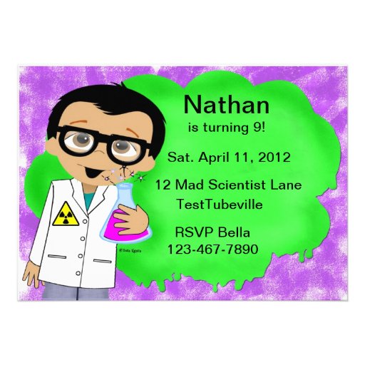 Science Party Invitation