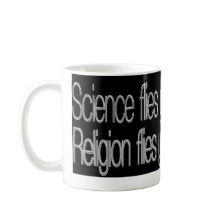 science/religion mug