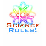 Science Rules! - Colorful Atom (001) T-shirt