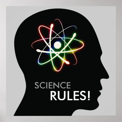 Science Rules Geek Ts Poster Zazzle 