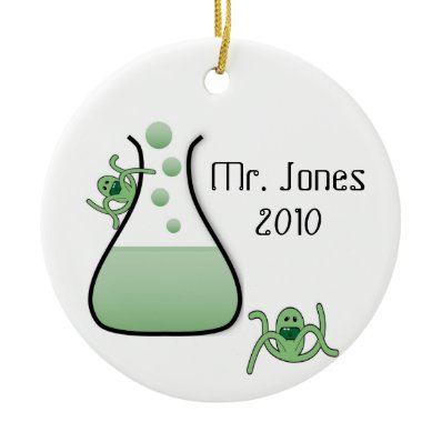 Science Teacher Christmas Ornament