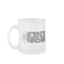 Science Teacher Frosted Glass Mug