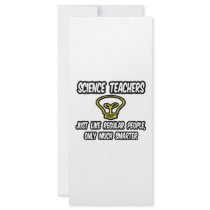 Science Teachers...Regular People, Only Smarter Rack Cards