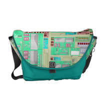 Science Tech Map of Sound Waves Messenger Bags