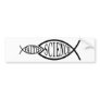 Science Trumps Faith Fish Bumper Stickers