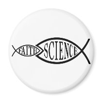 Science Trumps Faith Fish magnets