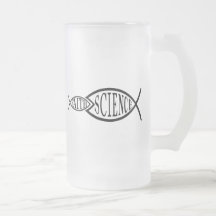 Science Trumps Faith Fish Mugs