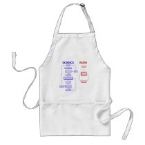 Science vs Faith aprons by atheist_store Science vs Faith aprons