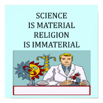 science vs religion joke posters