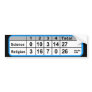 Science vs Religion Scoreboard Bumper Sticker