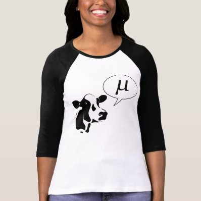 Scientific Cow Goes Mu Tee Shirts