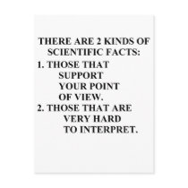 scientific facts postcard