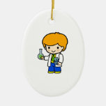 Scientist Boy 2 Ornament