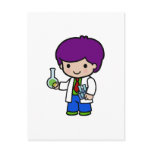 Scientist Boy Postcard