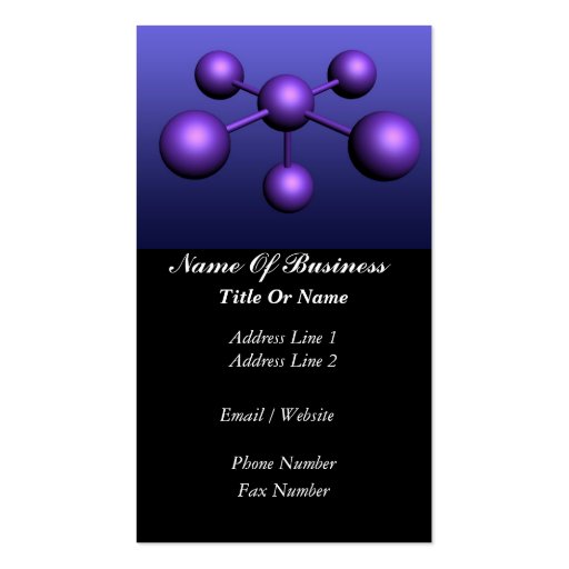 Scientist Business Card (front side)