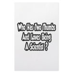 Scientist Joke...Two Thumbs Customized Stationery