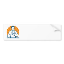 Scientist Researcher Lab Technician Tie Bumper Stickers