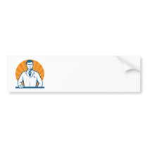 Scientist Researcher Lab Technician Tie Bumper Stickers
