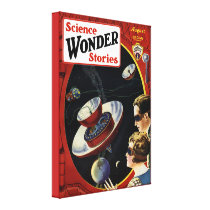 Scinece Wonder Stories August Stretched Canvas Print