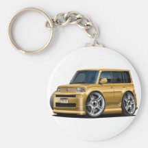Scion XB Gold Car Keychains