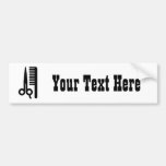 Scissors and Comb Bumper Sticker