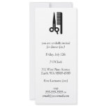 Scissors and Comb Personalized Announcement