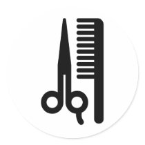 Scissors and Comb stickers