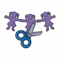 Scissors and Paperdolls embroidered shirts