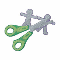 Scissors embroidered shirts by ZazzleEmbroidery Scissors embroidered shirts