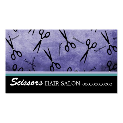 Scissors Hair Salon Business Card