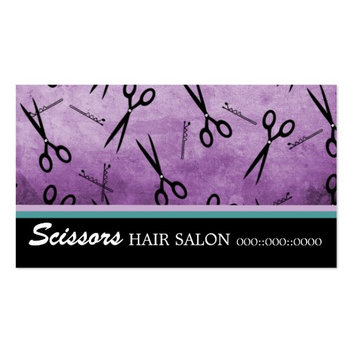 Scissors Hair Salon Business Card