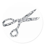 Scissors with Haircuts Stickers