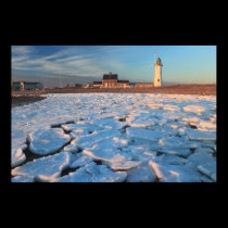 Scituate Lighthouse and Frozen Surf posters