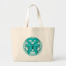 Scleroderma Butterfly Circle of Ribbons Tote Bags