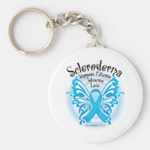 Scleroderma Butterfly Key Chain