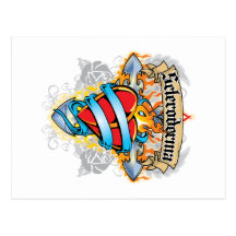 Scleroderma Cross & Heart Postcard