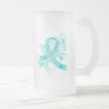 Scleroderma Fight Like a Girl Flourish Coffee Mug